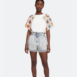 Sea NY Crochet and Cotten t shirt. Sold Out online, this is a beautiful piece